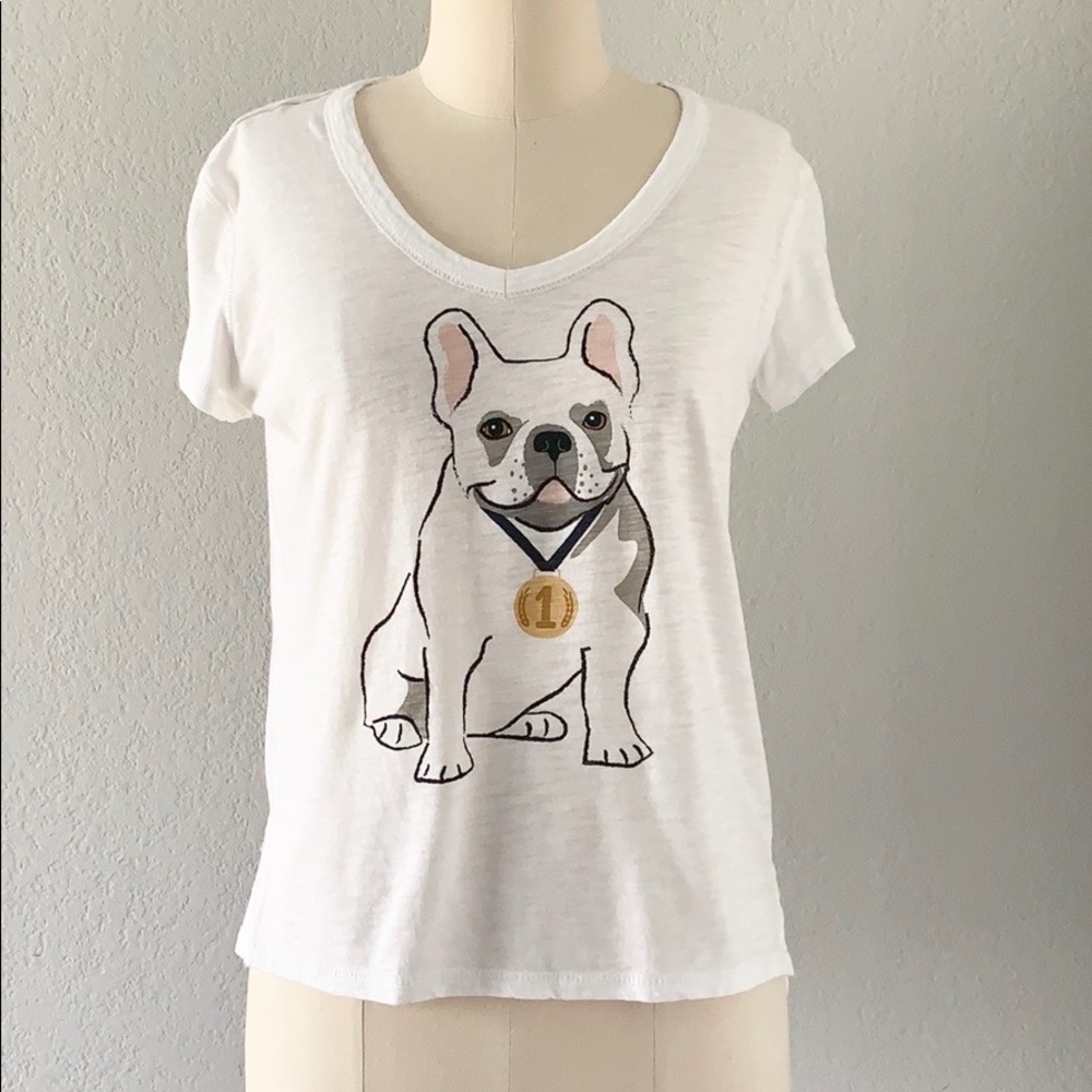 PJSalvage French Bulldog White T-shirt